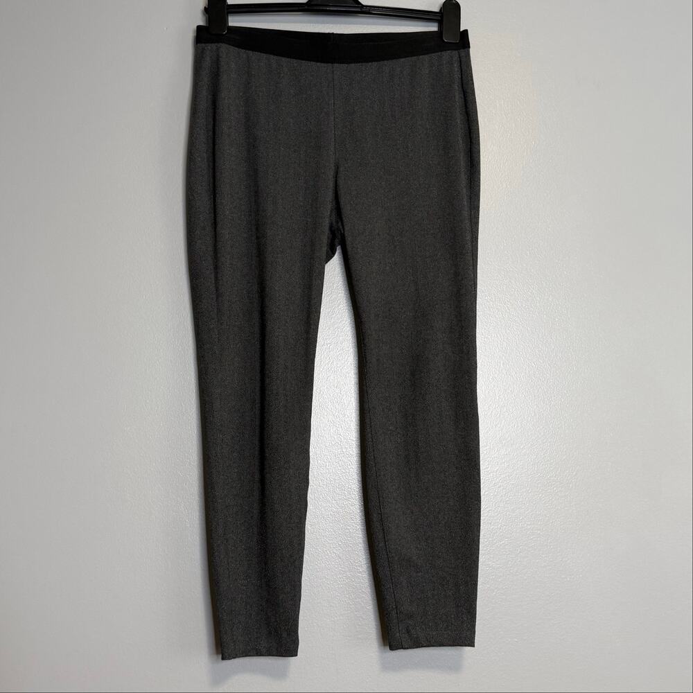 Eileen Fisher Gray Knit Skinny Leg Pull On Pants